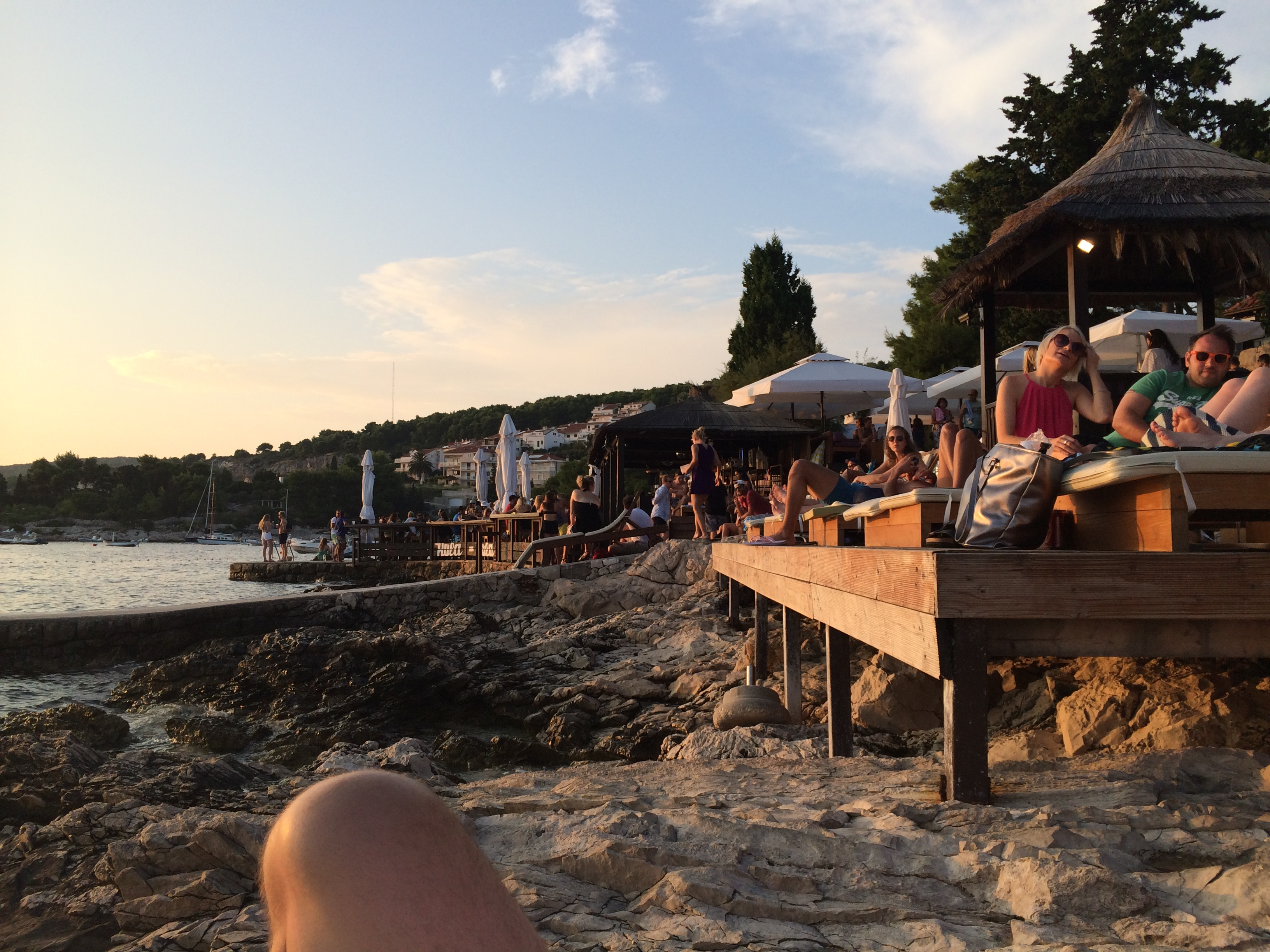 Hula Hula sunset bar on Hvar island